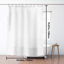 [150x180 CM] 1 pezzo Tenda doccia semplice con motivo albero dell'amore e bicicletta, di alta qualità ed elegante, accessorio per il bagno con stampa piatta 2D - 150x180cm - Visualizzare 4