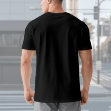 Funny Easter Rabbit Eating Chocolate Easter Eggs Easter-Shirt - Black - View 2
