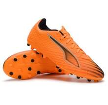 PUMA ULTRA 6 Comfortable And Versatile MG Soccer Boots, Unisex, Orange And Black - Orange - View 5