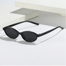 3 pares de gafas de moda retro con montura completa de plástico con estampado geométrico y de leopardo multicolor para mujeres - Multicolor - Ver 6