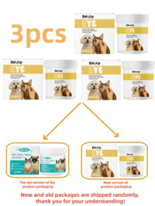 EelJoy 宠物耳眼清洁湿巾，温和清洁宠物泪痕。这款猫狗耳眼湿巾不仅可以清洁泪痕，还可以清洁耳朵和其他部位。保持宠物眼周清洁，让您的爱宠看起来更加精神焕发。效果显著，让您在使用宠物产品时更加安心。（新旧包装随机发货，敬请谅解） - 彩色 - 查看 13