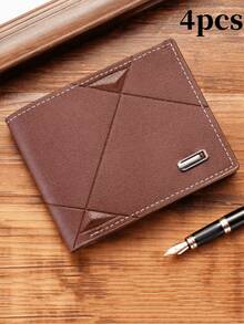 这款男士个性化定制PU皮短钱包（1个/2个/4个装）采用时尚的格子软面设计，容量大，设有多个卡槽，可容纳大额钞票和零钱包，并配有信用卡、银行卡和身份证卡槽。它兼具商务和休闲风格，是送给伴侣的生日和圣诞节礼物的理想之选。同时，它也是年轻男士的时尚之选，更是万圣节和圣诞节的理想礼物。 - 彩色 - 查看 15