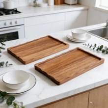 日本女贞木盘、托盘、家用餐具、创意干果茶具套装、耐用时尚的厨房用品 - 查看 3