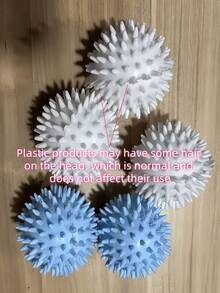 6个可重复使用的洗衣清洁球，神奇防缠绕绒毛收集器，毛发去除器，洗衣机和烘干机清洁球，非电动软洗工具，用于去除猫狗毛发、绒毛和绒毛的洗衣球 - A - 查看 12