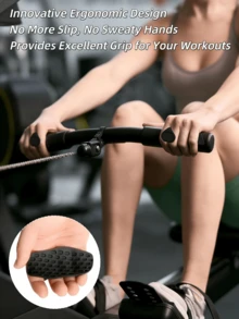 1 Coppia di Impugnature Antiscivolo per Esercizi, Guanti da Allenamento Ergonomici, Grip per Sollevamento Pesi, Unisex, Tamponi in Silicone per Presa Fitness, Protezione Palmo Morbida, Adatti per Vari Allenamenti di Fitness, Sollevamento Pesi, Palestra, Accessori Sportivi - Multicolore - Visualizzare 7