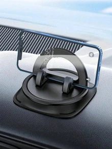 360° Rotating Car Dashboard Phone Holder - Non-Slip Silicone Base With Safety Fixation Bracket Suitable For GPS Navigation - Adjustable Universal Phone Holder Applicable To Dashboard And Center Console, Fits All Smartphones - Instrument Panel Bracket - View 10