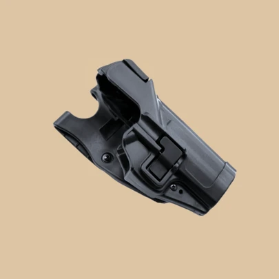 1pc Black Outdoor Hunting Accessory H&K USP Double Safety Plastic Protective Holster, Tactical Anti-Grab Waist Holster CQC Quick Draw Holster