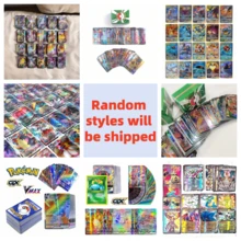 300张棋盘游戏卡牌、动漫粉丝礼物战斗卡、闪卡、卡片（V系列VMAX、稀有GX卡、动漫游戏卡、辅助卡包卡、闪卡、成人节日礼物、派对用品、节日配件、生日派对用品、生日礼物、手工装饰品、口袋妖怪、收藏卡、经典卡，适合派对和生日礼物（款式随机） - 彩色 - 查看 9