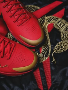 Nike Zoom Kobe 5 Kobe 5 Protro 曼巴之年 避震防滑耐磨 低筒 籃球鞋 男女同款 紅金色 - 紅金色 - 查看 10