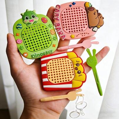 1pc Mini Magnetic Doodle Board With Keychain, Portable Sensory Toy For Anxiety Relief, Suitable For Adults - Fun Office Desk Gadget, Travel Puzzle For ADHD (Ideal Gift For ADHD Patients)