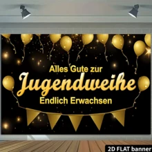 2D Flat Celebration Banner, Happy Birthday. Suitable For Holiday Events, Yard Parties, Home And Garden Celebrations, As Well As Photo Prop Decor - 1 - View 5