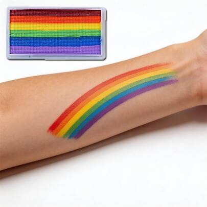 多色水彩颜料，加水即可使用，适用于绘画、工艺品制作、复活节、万圣节、圣诞节、角色扮演等。