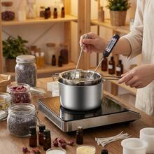 DIY手工香薰蜡烛制作套装，包含手工皂制作工具、烘焙用品、量杯和蜡熔化锅 - 5件套 - 查看 6