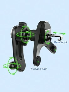 360° Rotatable Universal Car Phone Holder - Y-Shaped Adjustable Clip, Non-Blocking Air Circulation, Hands-Free Extended Phone Holder, Anti-Overheating, Suitable For All Smartphones - Air Vent Bracket - View 10