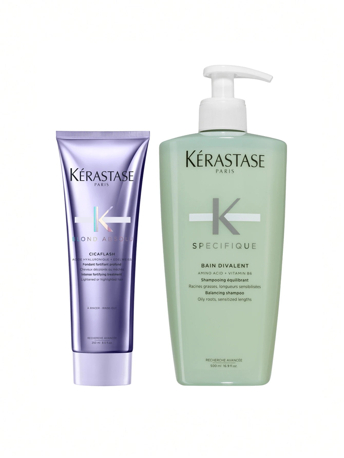 [Bundle] Blond Absolu Cicaflash Conditioner 250 Ml + Specifique Bain Divalent Shampoo 500 Ml - Absolute Blonde - View 1