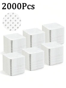 2000/1000/200pcs Nail Cleaning Wipes - Professional Lint-Free Nail Polish Remover Pads, UV Gel Cleansing Tissues, Unscented Manicure Prep And Finishing Cleaning Tool (White) Nails Nails Supplies Nail Stuff - White - View 9