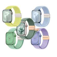 5 Packs Magnetic Braided Stretchy Loop Compatible With Apple Watch Band 42mm 46mm 40mm 41mm 44mm 45mm 38mm Ultra/2 49mm Women Men,Elastic Woven Fabric Nylon Strap Bracelets Compatible With Apple Watch Ultra Series 11 10 9 8 7 6 5 4 3 2 1 SE,Smart Watch Accessories Replacement Band, Washable And Easy To Wear - 38/40/41/42mm (sreies11 10) - View 15