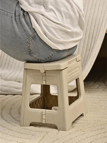 1pc Ultra-Lightweight Foldable Mini Foot Stool, Sturdy And Durable, Adjustable Height, Suitable For Home, Kitchen, Bathroom, Fishing And Outdoor Activities, Non-Slip Design, Easy To Store, Space-Saving - Multicolor - View 5