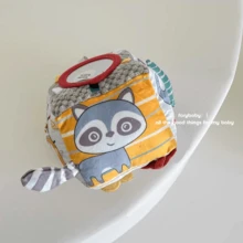 Baby Stimulating Spherical Cloth Book, Tear-Resistant, Tummy Time Training, Funny Mirror - Multicolor - View 5