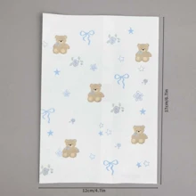 100pcs 4.7"X6.7" Gift Packaging Bags, Including Holiday Gift Wrapping Paper Bags, Premium Packaging Paper Bags, Accessory Small Gift Paper Bags, Teddy Bear & Bow Pattern Paper Bags, Party Gift Packaging Bags, And Creative DIY Decorative Gift Paper Bags, Suitable For Valentine's Day, Wedding, Birthday, Party Gift Bags And Gift Wrapping Paper Bags - Packaging Bags - View 8