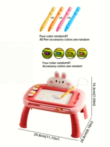 1 Piece Of Magnetic Drawing Board For Children Cartoon Magnetic Drawing Board With Magnetic Seal (Can Be Assembled Into Small Table/Wall/Bracket Mode) - Writing Board - View 12