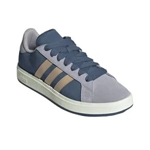 Adidas Grand Court Base 00s Comfortable, Versatile, Durable Low-Top Sneakers, Unisex, Gray-Blue - 灰藍色 - 查看 3