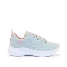 Women's Comfortable, Lightweight, Breathable Athletic Shoes For Gym And Walking - Abu-abu/Merah Muda - View 7