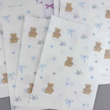 100pcs 4.7"X6.7" Gift Packaging Bags, Including Holiday Gift Wrapping Paper Bags, Premium Packaging Paper Bags, Accessory Small Gift Paper Bags, Teddy Bear & Bow Pattern Paper Bags, Party Gift Packaging Bags, And Creative DIY Decorative Gift Paper Bags, Suitable For Valentine's Day, Wedding, Birthday, Party Gift Bags And Gift Wrapping Paper Bags - Packaging Bags - View 7