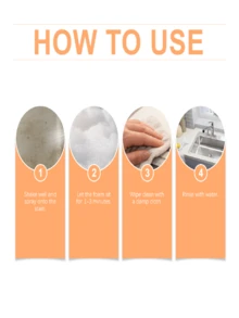 1pc Kitchen Foam Cleaning Spray, Degreasing Cleaner Suitable For Range Hood, Stove, Pots, Sink, Walls And Other Kitchen Areas, Daily Household Cleaning Agent For Removing Grease And Grime, Great Gift For Family And Friends - Liquid - View 2