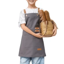 1pc Kids Multi-Pocket Apron, Canvas Apron, Waterproof And Oil-Proof, Suitable For Painting, Crafts, Household And Kitchen Use - Multicolor - View 15