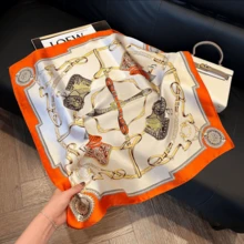 1pc Casual Thin Printed Versatile Fashion Neckerchief/Scarf For Women - Multicolor - View 2