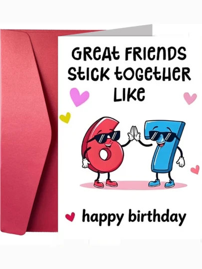 بطاقة عيد ميلاد "مضحكة جدًا" هدية داخلية للزملاء والمعلمين، معادلة فرقة المدرسة المفاجئة، الهدية المثالية لعيد ميلاد الابن، البنت، الزميل، الحفيد، الحفيدة