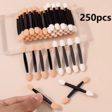 100pcs/50pcs Makeup Sponge Eyeshadow Brushes Set, Eyeshadow Brushes, Makeup Brushes, Dual-Ended Soft Sponge Eyeshadow Mini Makeup Tools, Valentine's Day, Travel Essential, Girls Favorite - Multicolor - View 16