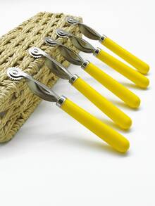 Gelbes Nähmarkierungsrad, ergonomischer Griff mit sanfter Rolle, präzises Werkzeug zum Markieren von Stoffen, langanhaltend Nachverfolgungsrad geeignet für Nähbeginner, Schneider, Stickbegeisterte, verwendbar für Bekleidungsherstellung, Stoffmarkierung, Patchwork, Ledermarkierung, DIY Nähhandwerke - Rundschaft-Anreißrad - Übersicht 4