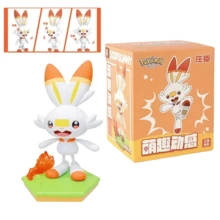 pokemon 6款正版宝可梦发条可动系列手办玩具，包括皮卡丘、谜拟Q、波加曼等动漫人物，桌面摆件模型，收藏玩具，原装盒 - 彩色 - 查看 10