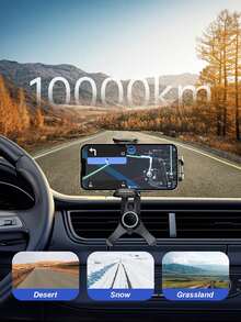 360° Rotatable Universal Car Phone Holder - Y-Shaped Adjustable Clip, Non-Blocking Air Circulation, Hands-Free Extended Phone Holder, Anti-Overheating, Suitable For All Smartphones - Air Vent Bracket - View 6