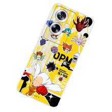 Funda Compatible con Opp ó Öne Punsh Men Monster Assciation Stickers Genos Oróchí Anime Saittama Protector Carcasa Anticaídas a Prueba De Golpes TPU. - transparente - Ver 1