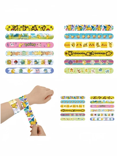 Pokemon New Clap Bracelet, PVC Material Pokemon Clap Bracelet, Pocket Monster Clap Bracelet