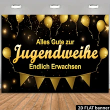 2D Flat Celebration Banner, Happy Birthday. Suitable For Holiday Events, Yard Parties, Home And Garden Celebrations, As Well As Photo Prop Decor - 1 - View 1