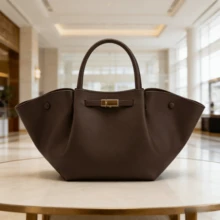 Women's Shopping Bag, Women's Handbag, Women's Backpack, Women's Large Bag, Wing Bag Handbag, Women's Handbag, New York Bag, Handbag, Large-Capacity Tote Bag For Women CF - 咖啡色皮面 - 查看 8