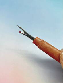 大号棕色手柄拆线器，带保护套，锋利拆线器，适合DIY缝纫和手工爱好者 - 棕色大號拆線器 - 查看 5