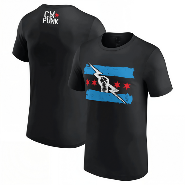 2024 Meilleure d'été T-shirt personnalisé d'homme imprimé en 3D de lutteur CM Punk, Top de sport confortable pour enfants en tailles plus