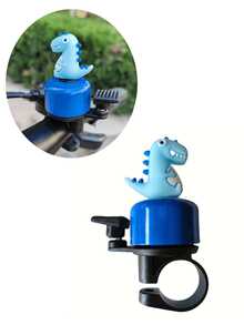 120分贝响亮恐龙主题金属自行车铃铛 - 鲜艳的黄、蓝、粉、绿配色，可爱的恐龙造型，经久耐用，趣味十足，是山地车和公路车的理想配件 - A - 查看 13