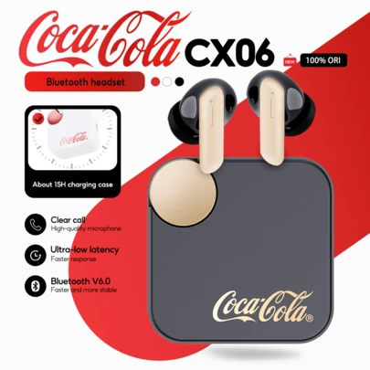 Coca Cola Coca-Cola CX06 Retro True Wireless Bluetooth 6.0 In-Ear Headphones With Microphone
