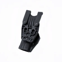 1pc Black Outdoor Hunting Accessory H&K USP Double Safety Plastic Protective Holster, Tactical Anti-Grab Waist Holster CQC Quick Draw Holster - 黑色 - 查看 3