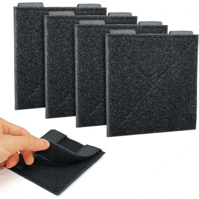 2 piezas Panel de parche Molle, Placa adaptadora de gancho y bucle, Tablero de parche moral de nailon de alta densidad anti-rizado, Adecuado para mochilas, chalecos, portaplacas