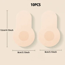 20pcs/10pcs Convenient Disposable Breast Lift Tape - Invisible Adhesive Nipple Covers, Comfortable Silicone Or Fabric Pasties With Skin-Friendly Adhesive, Self-Adhesive And Reusable Nipple Covers Designed For Natural Look And Lift, Suitable For Special Occasions Or Daily Wear, Providing Smooth Contours And Extra Confidence, Available In Various Sizes And Shapes, Latex-Free, Low Allergenicity. - Multicolor - View 12