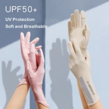 1 Pair Letter Design Elastic Touchscreen Gloves, Unisex Windproof Waterproof Warm Lining Gloves With Full Finger Touchscreen Function, Suitable For Driving, Cycling And Motorcycling, Lightweight Spring/Autumn Style - A - View 4