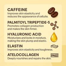 【塑形】咖啡因、棕榈酰三肽-5 塑形霜。弹性蛋白、透明质酸深层补水锁水。胶原蛋白提拉紧致，抚平细纹。改善肤色不均和粗糙肤质。打造细腻、紧致、透亮的肌肤。 - 全部 - 查看 3