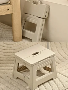 1pc Ultra-Lightweight Foldable Mini Foot Stool, Sturdy And Durable, Adjustable Height, Suitable For Home, Kitchen, Bathroom, Fishing And Outdoor Activities, Non-Slip Design, Easy To Store, Space-Saving - Multicolor - View 9